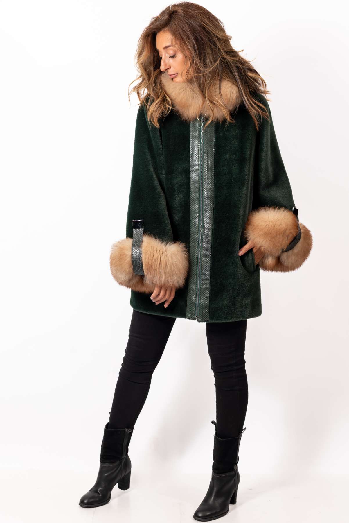 Women's exclusive alpaca coat Jacqueline