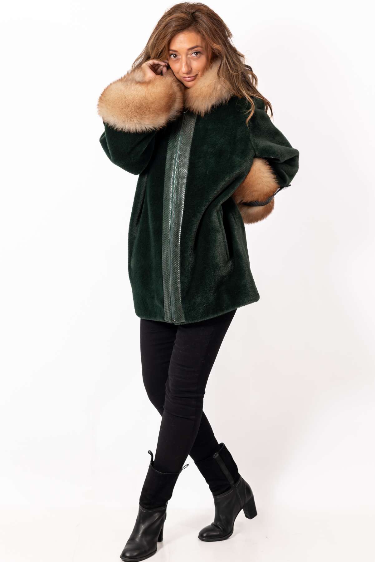 Women's exclusive alpaca coat Jacqueline