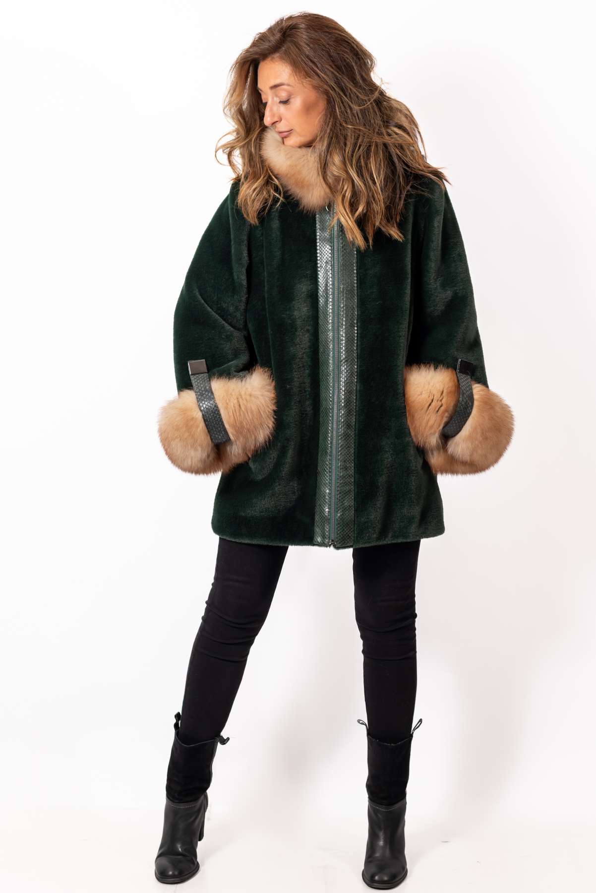 Women's exclusive alpaca coat Jacqueline