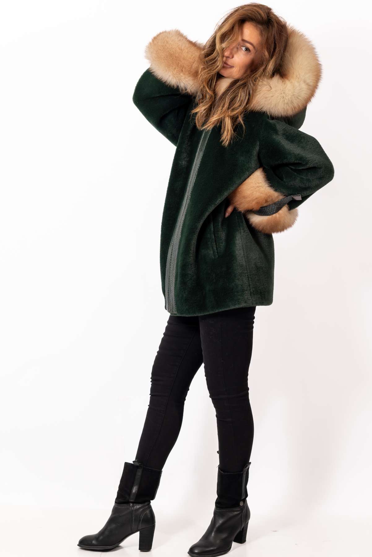 Women's exclusive alpaca coat Jacqueline