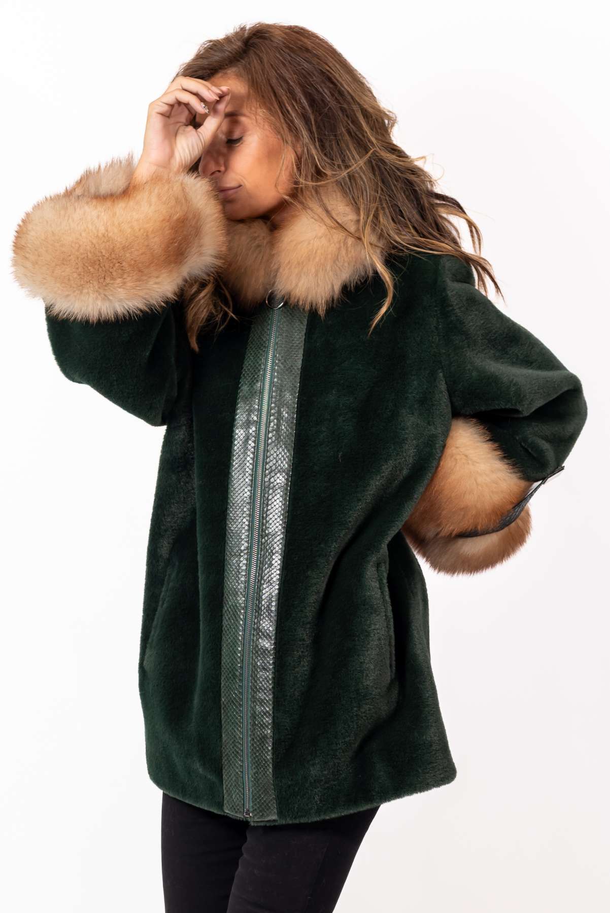 Women's exclusive alpaca coat Jacqueline
