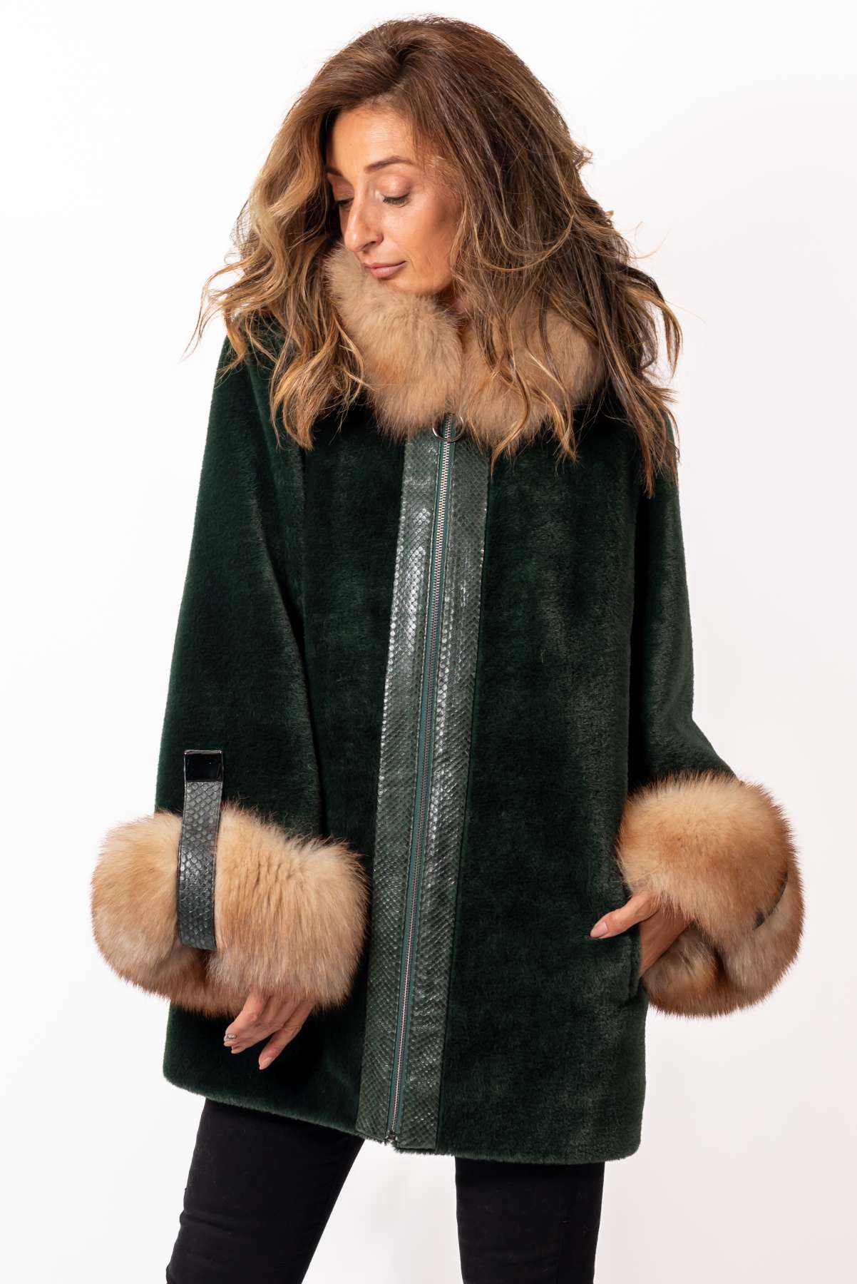 Women's exclusive alpaca coat Jacqueline