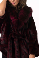 Women's exclusive Alpaca coat Charlotte Purple