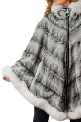 Women's exclusive Alpaca and Fox coat Poncho