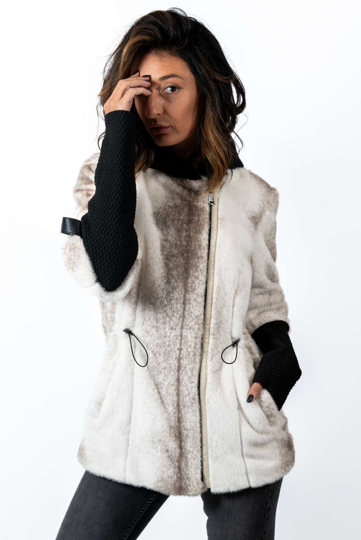 Women's exclusive alpaca coat  Diana White