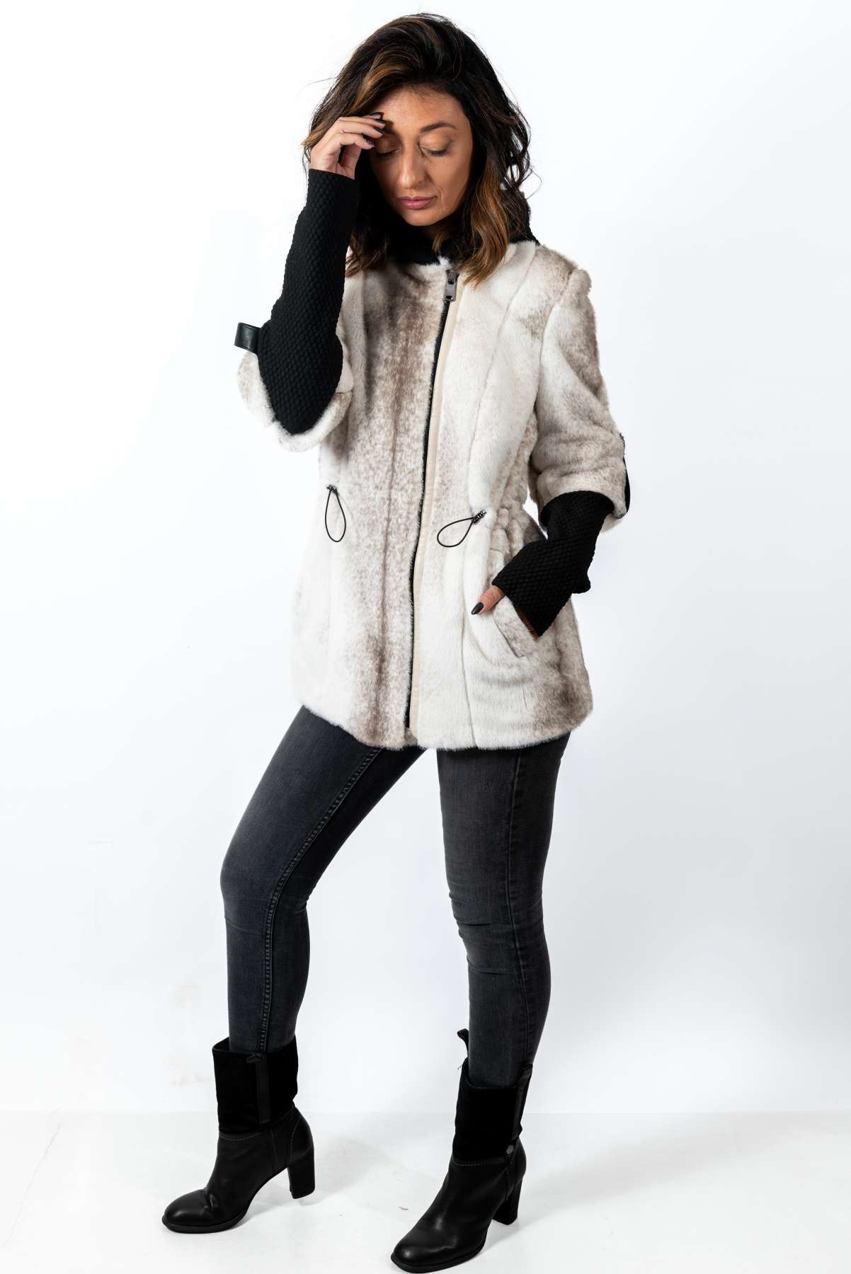 Women's exclusive alpaca coat  Diana White