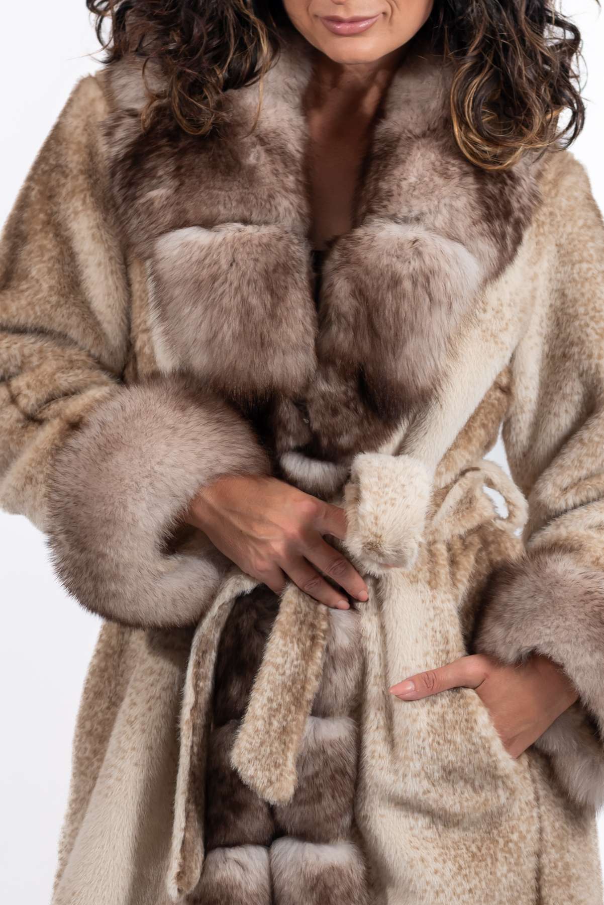 Women's exclusive Alpaca coat Militsa Melange