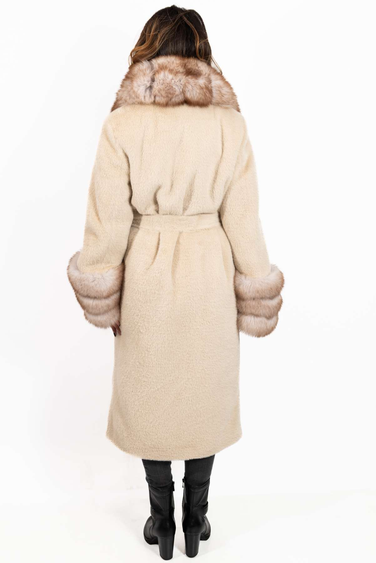 Women's exclusive alpaca coat Amelia Beige
