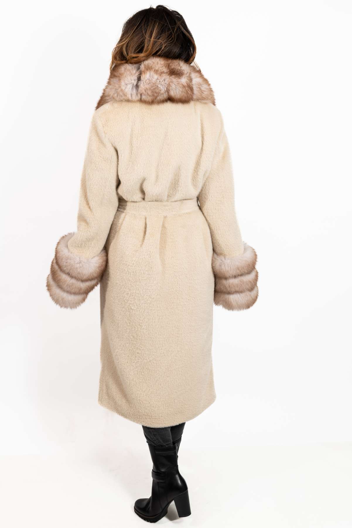 Women's exclusive alpaca coat Amelia Beige