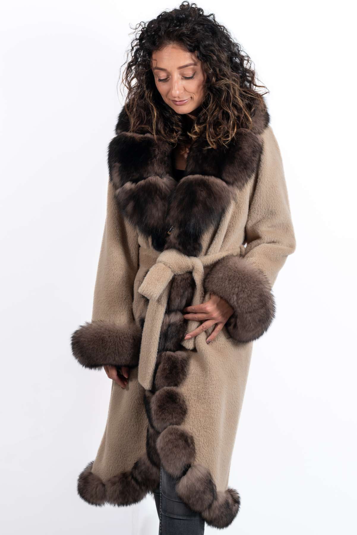 Women's exclusive Alpaca coat Militsa