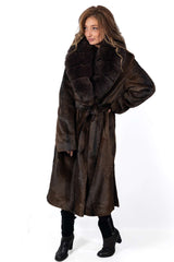 Women's exclusive alpaca coat Catherine Brown