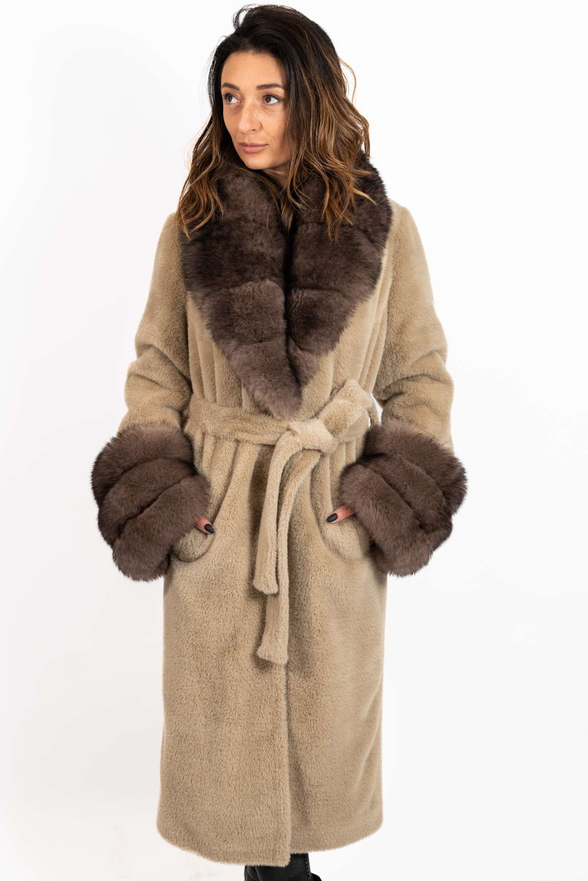 Women's exclusive alpaca coat Amelia