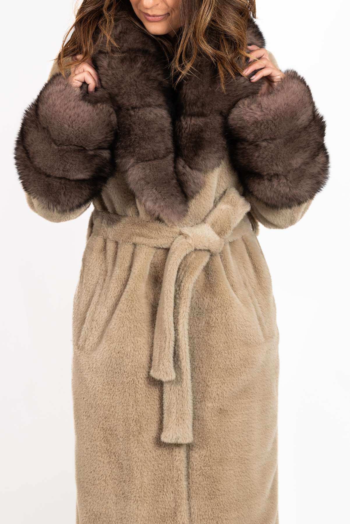 Women's exclusive alpaca coat Amelia