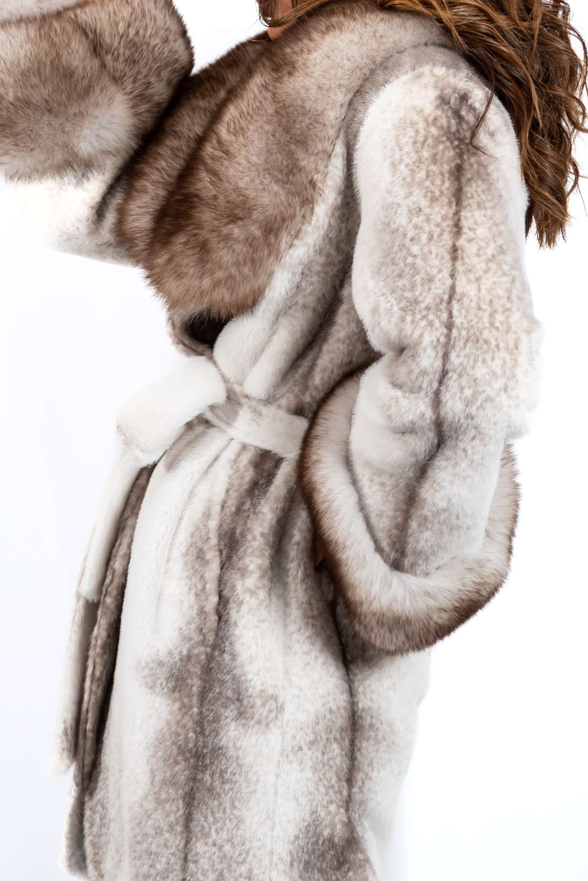 Women's exclusive alpaca coat Ava Melange