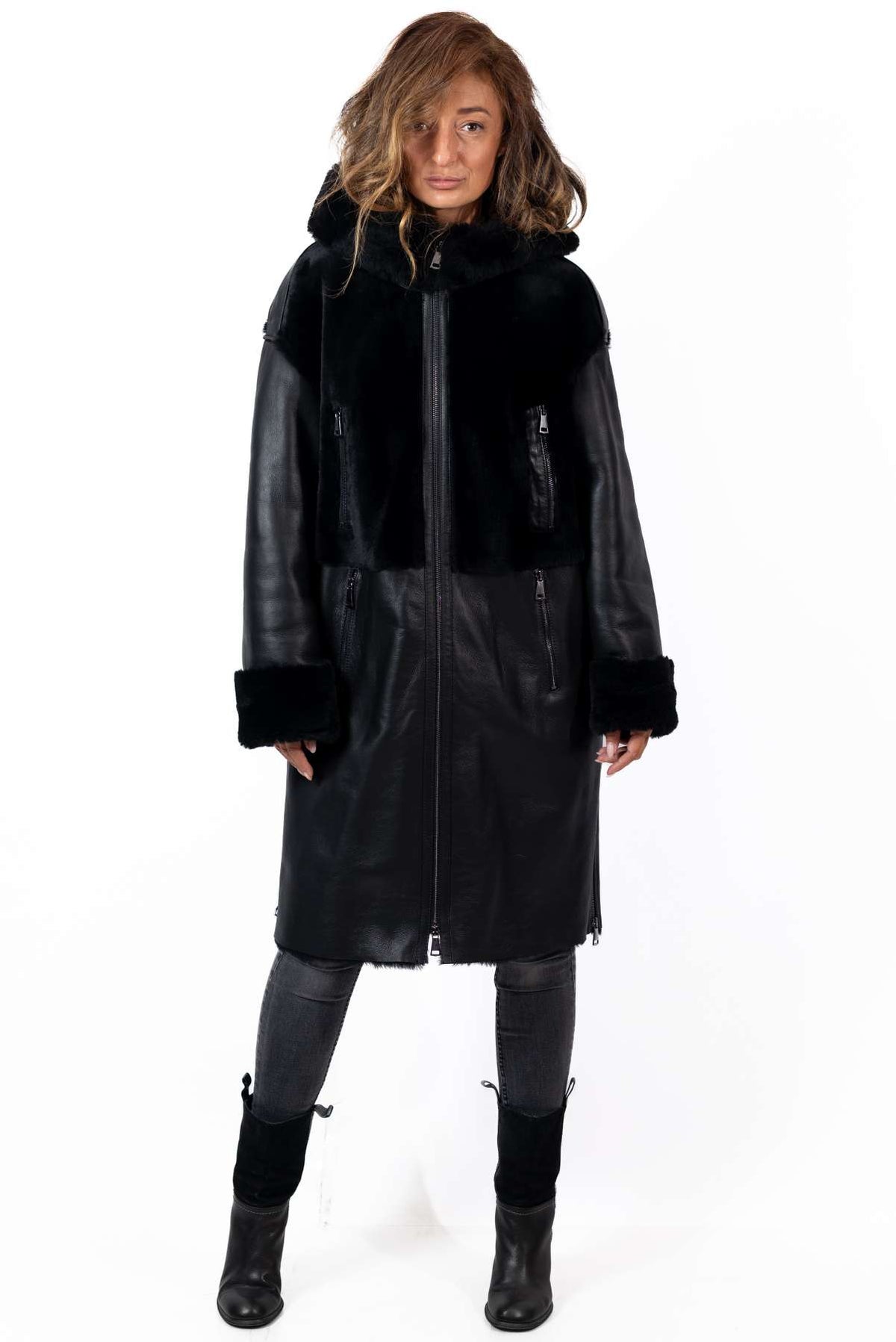 Women's exclusive lambskin coat Dara