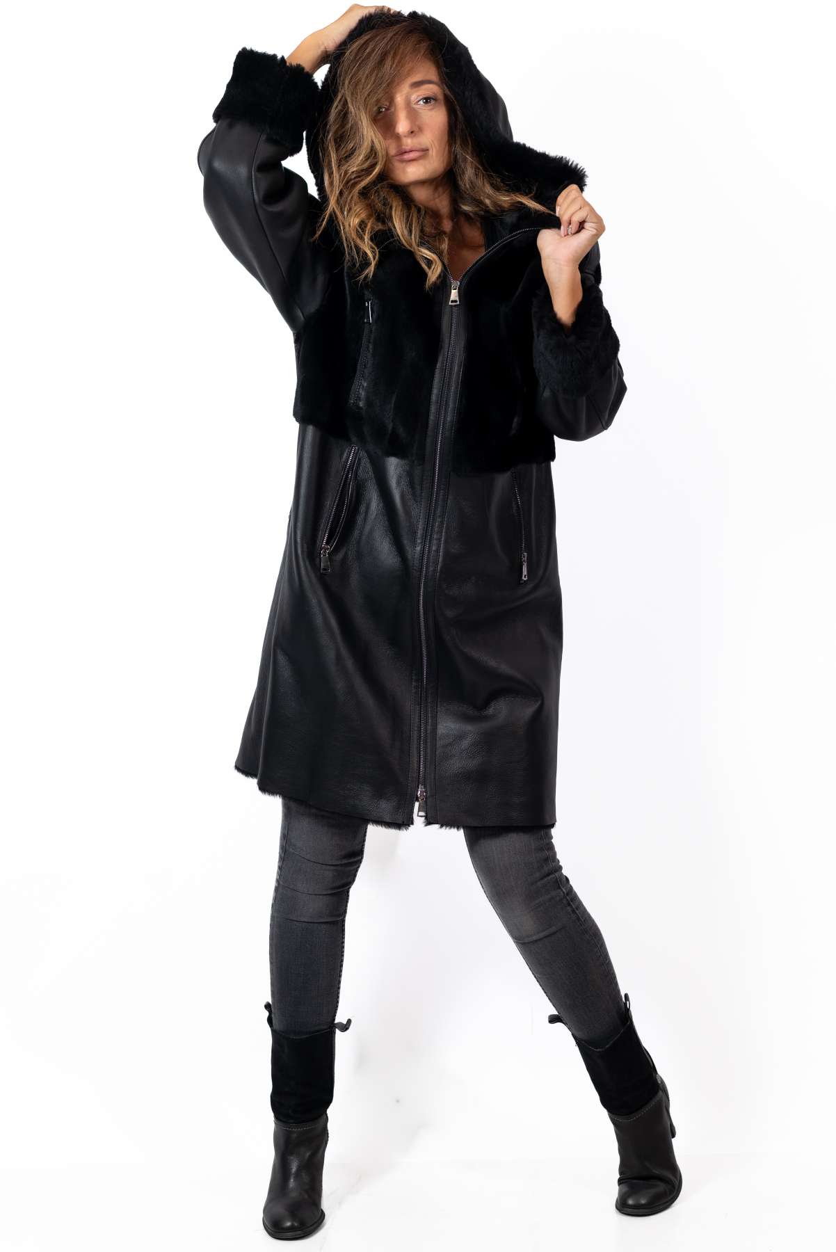 Women's exclusive lambskin coat Dara