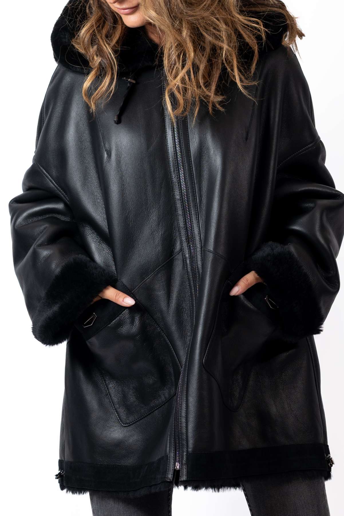 Women's exclusive lambskin coat Daria