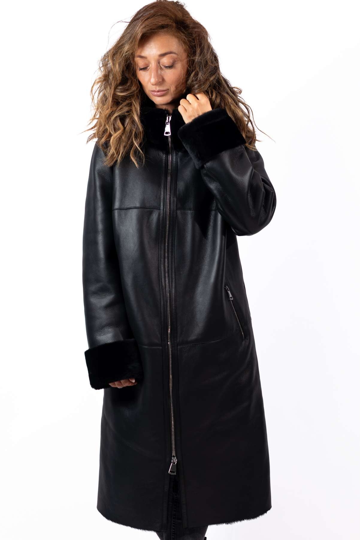Women's exclusive lambskin coat Darina