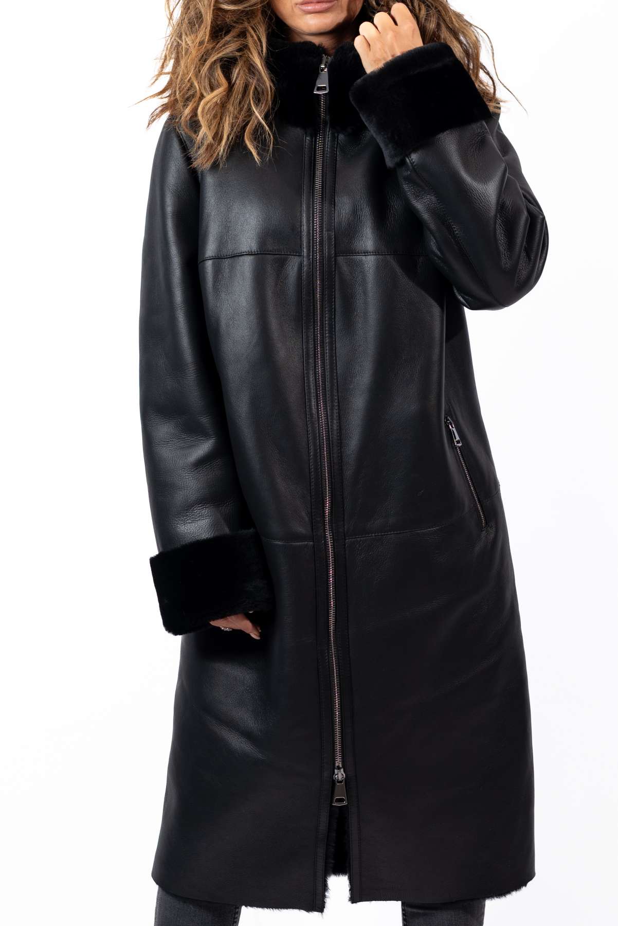 Women's exclusive lambskin coat Darina