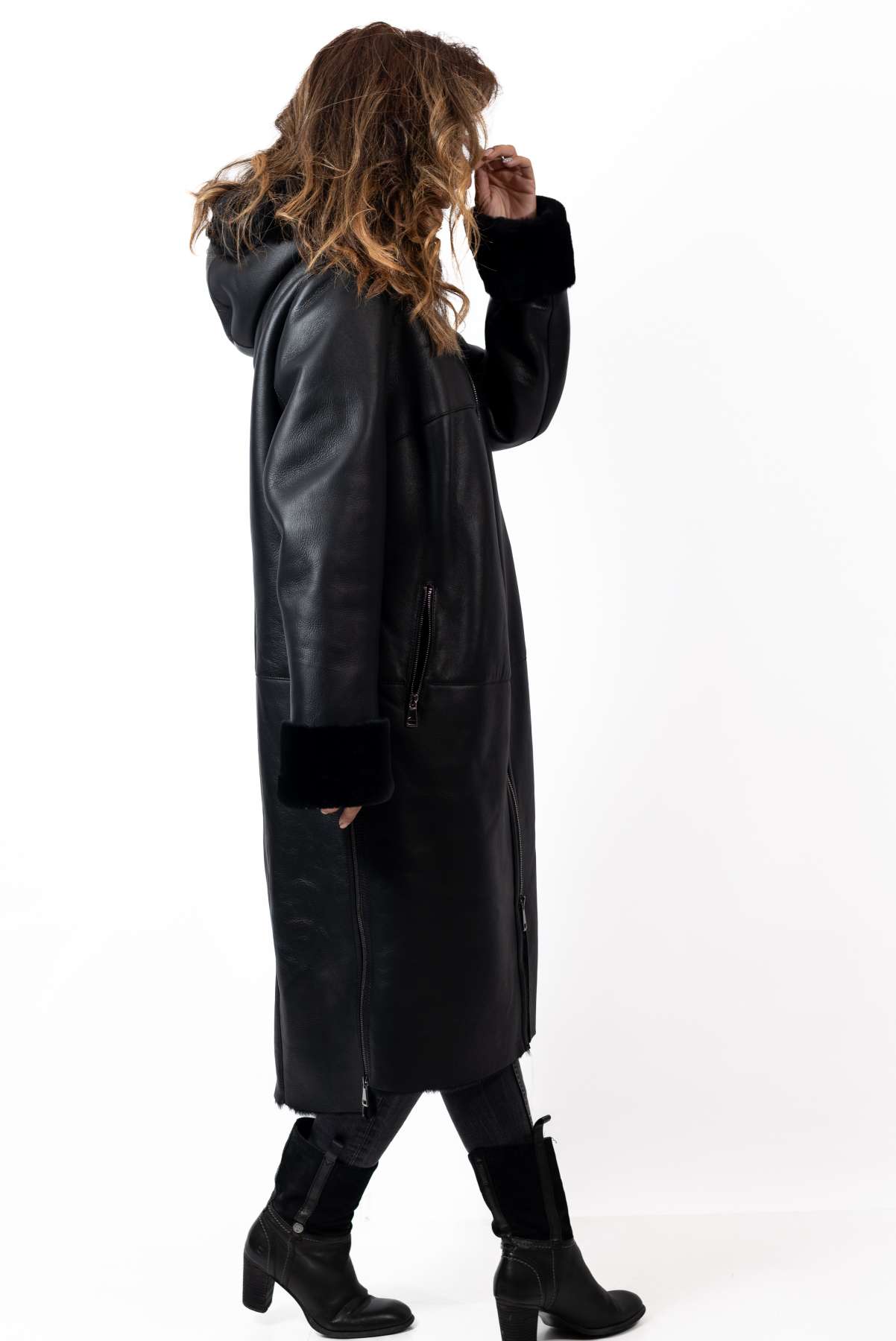 Women's exclusive lambskin coat Darina
