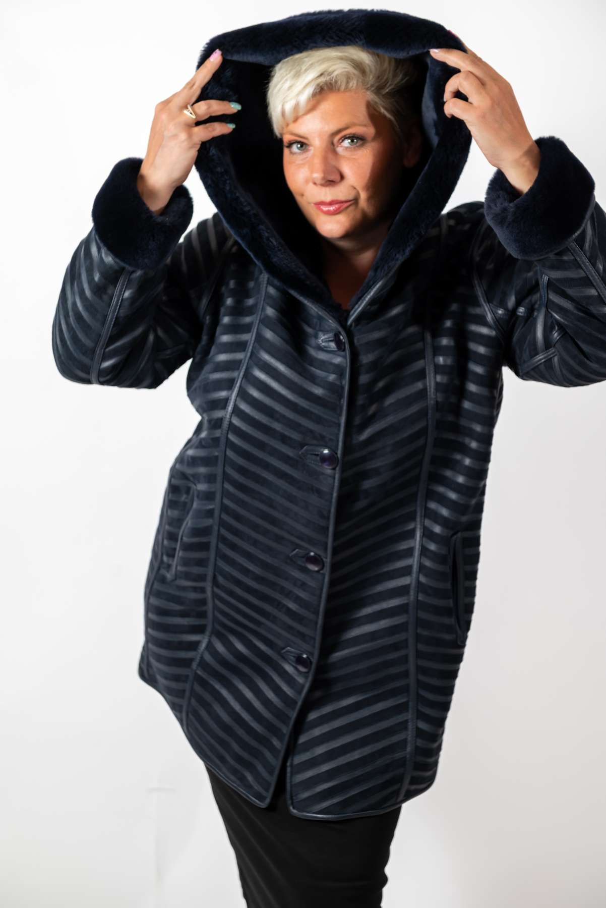 Women's exclusive lambskin coat Silvana