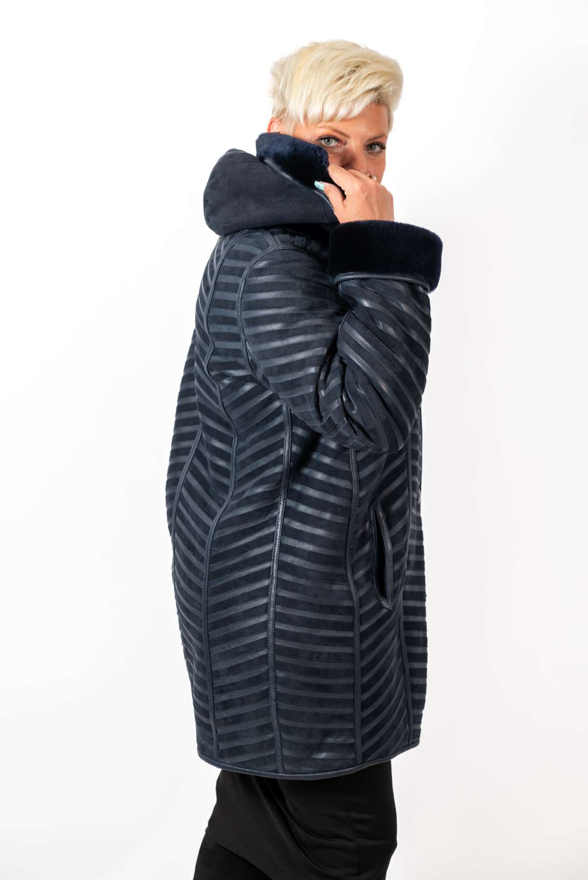 Women's exclusive lambskin coat Silvana