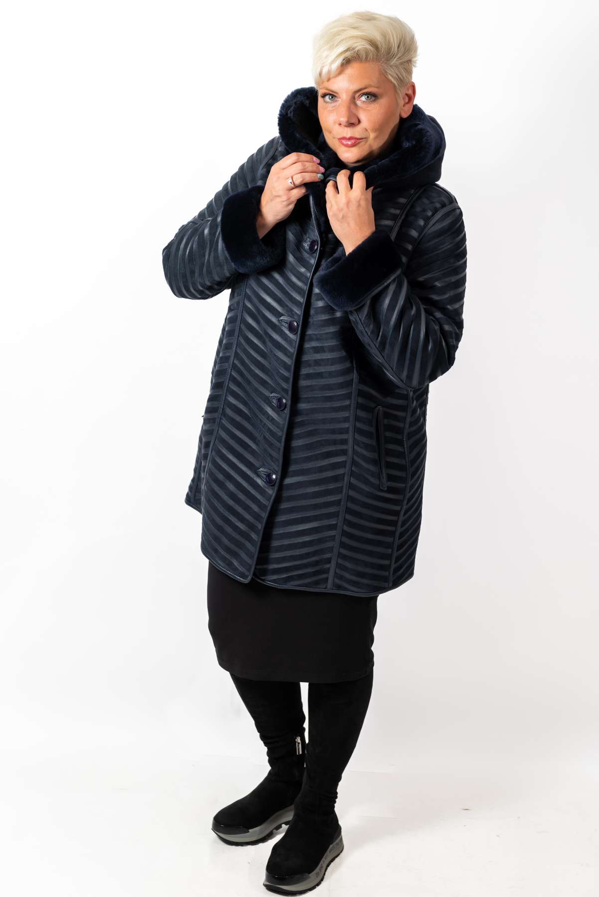 Women's exclusive lambskin coat Silvana