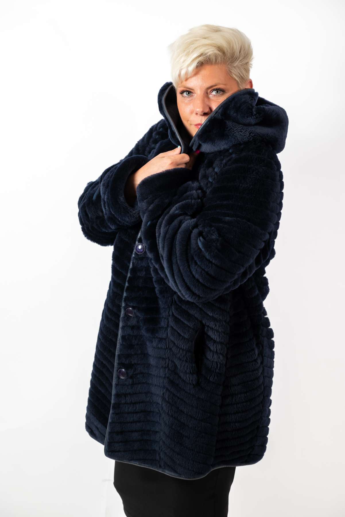 Women's exclusive lambskin coat Silvana