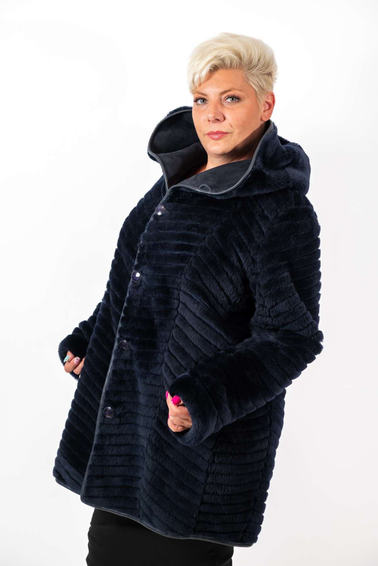 Women's exclusive lambskin coat Silvana