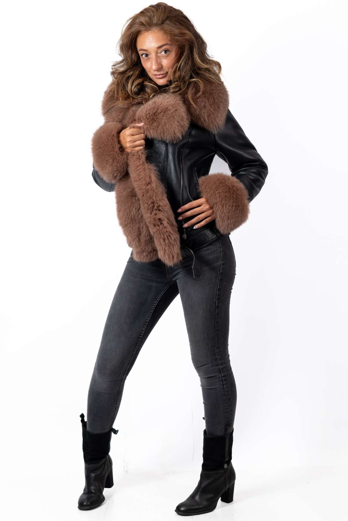 Women's exclusive lambskin coat Alexa