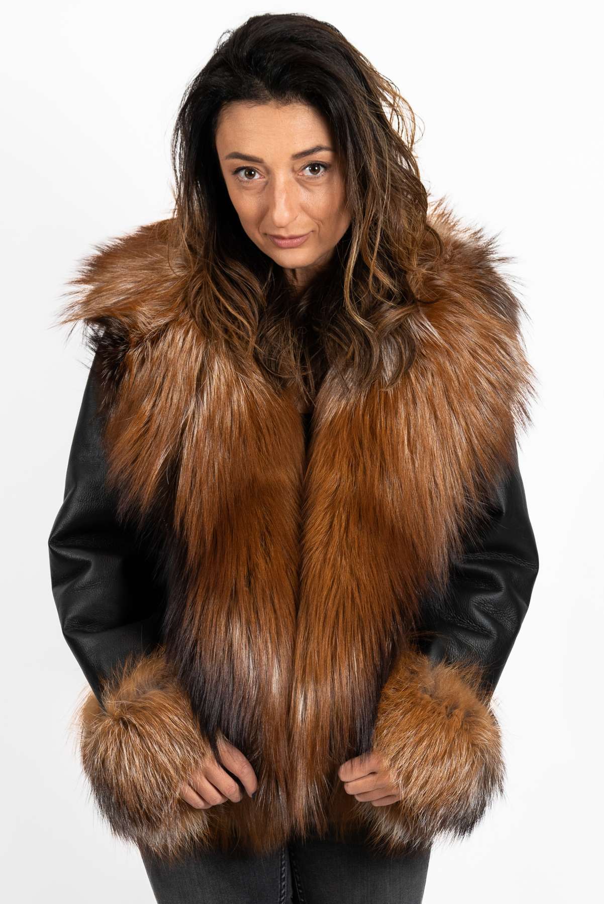 Women's exclusive lambskin coat Alexa Gold