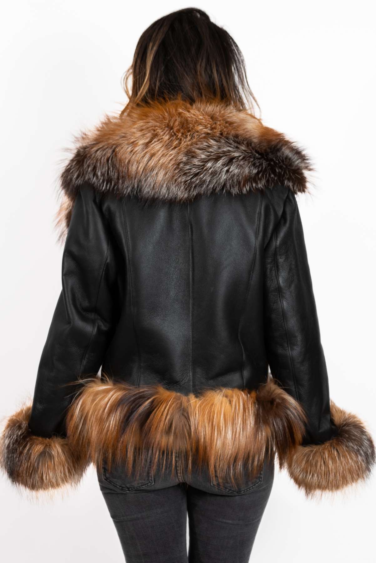 Women's exclusive lambskin coat Alexa Gold