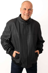 Men's leather bomber jacket Peter