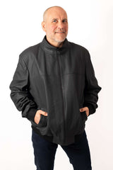 Men's leather bomber jacket Peter