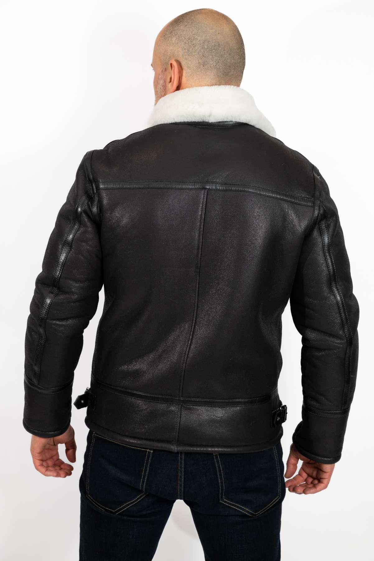 Men's leather coat Andrey Pilot