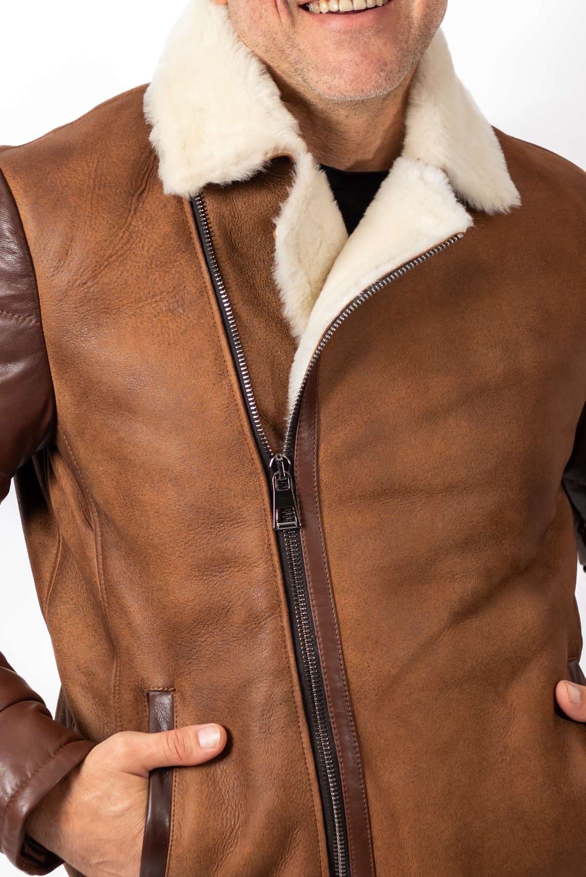Men's leather coat Alex