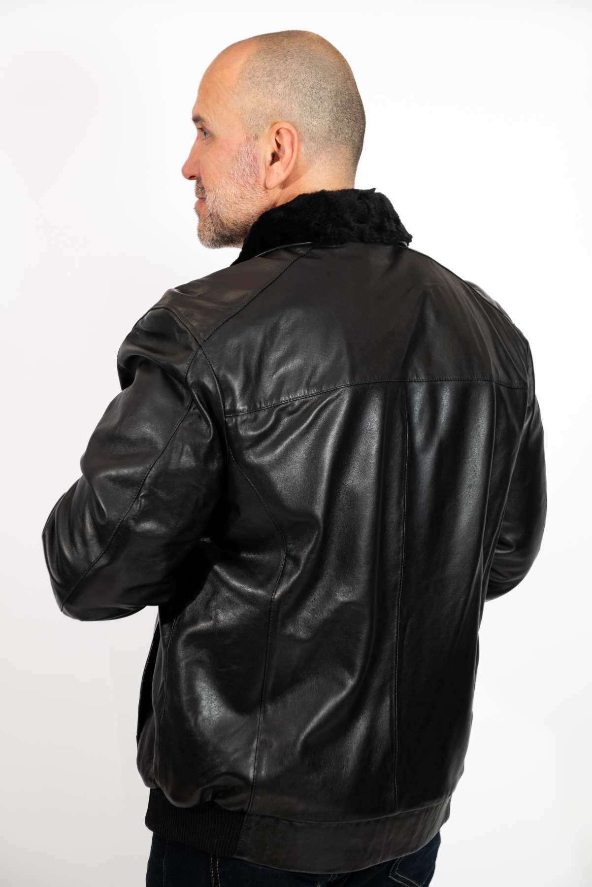 Men's leather coat Zoran