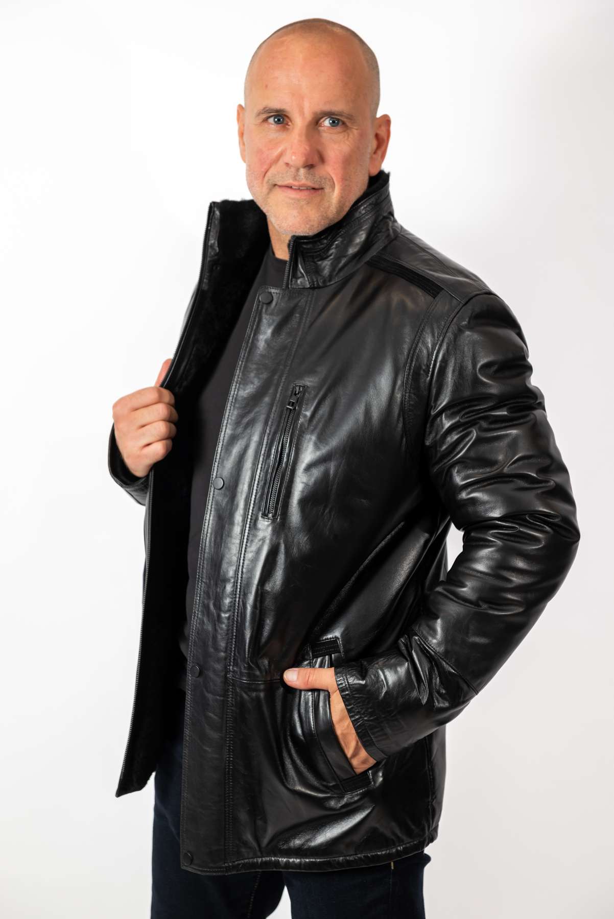 Men's leather coat Eddie