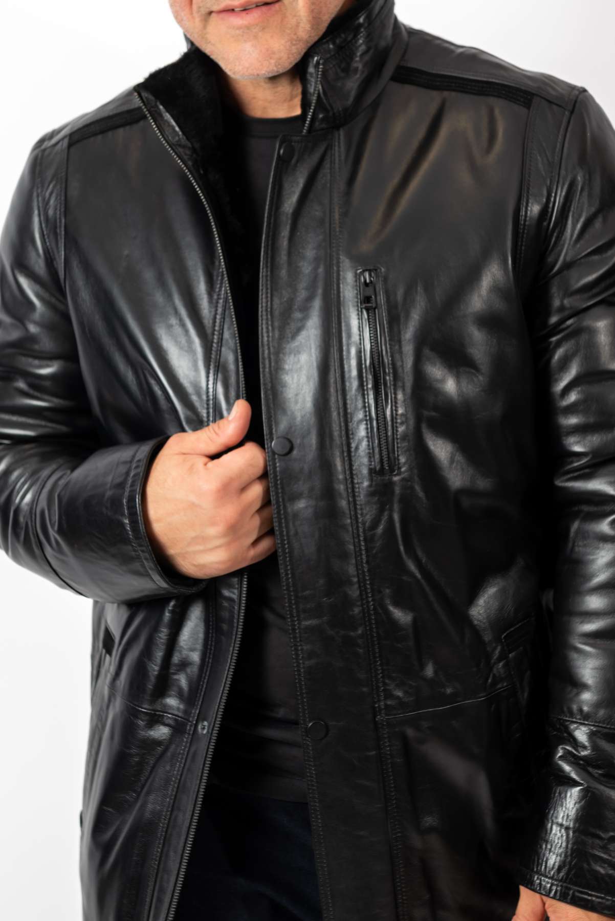 Men's leather coat Eddie
