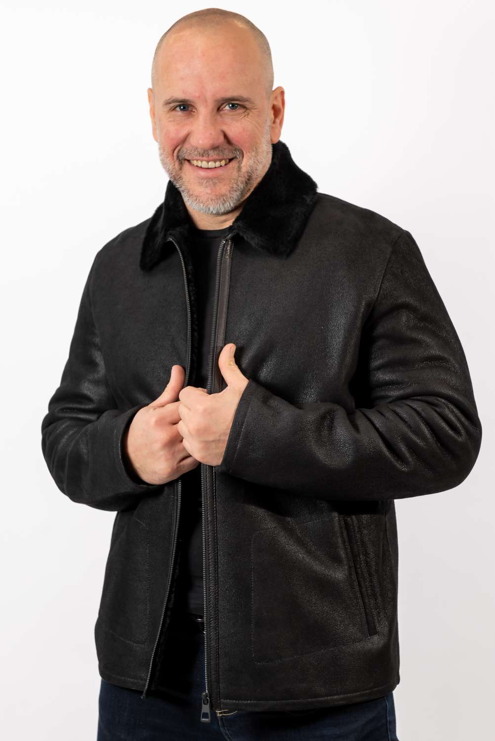Men's leather coat Philip Classic