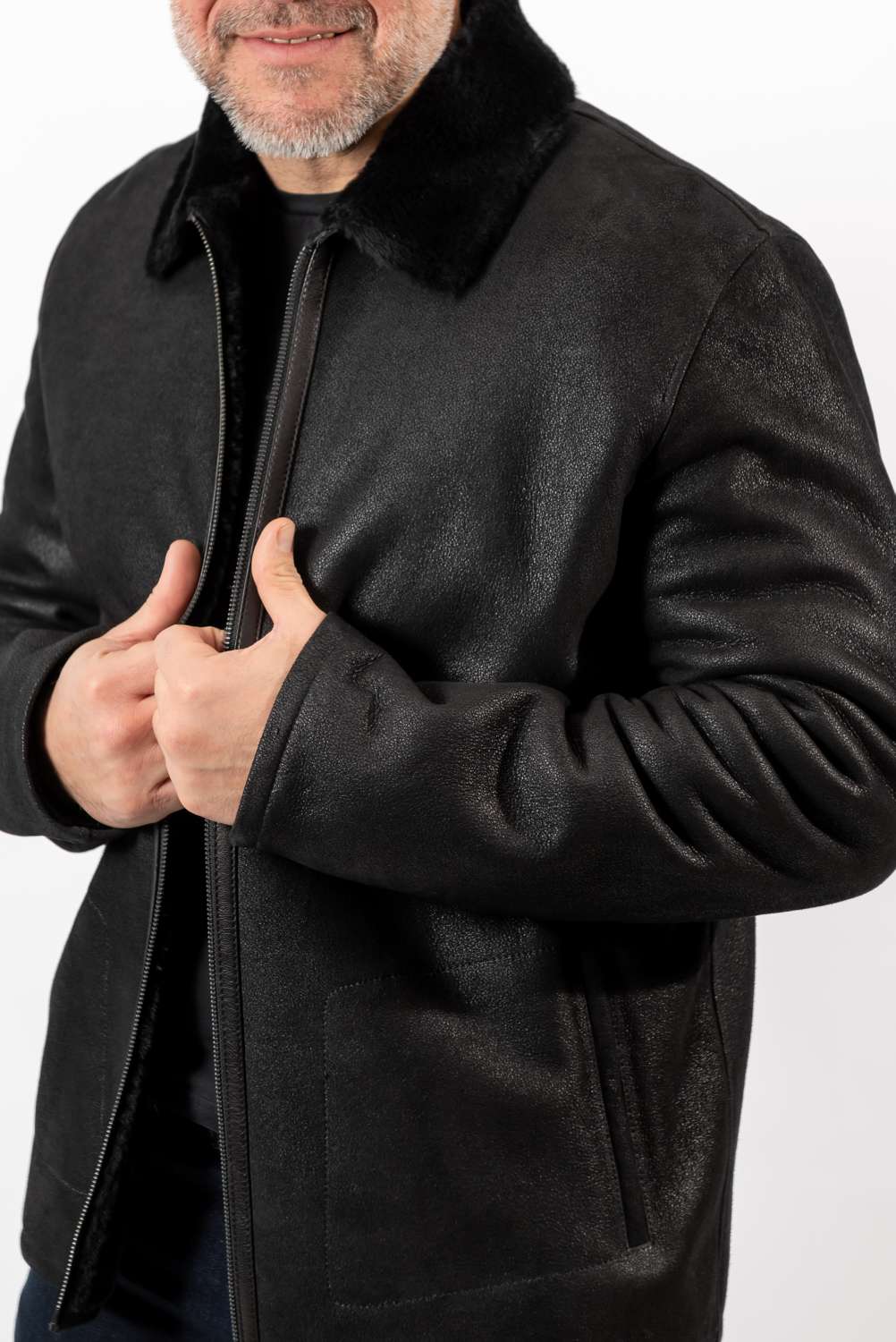Men's leather coat Philip Classic