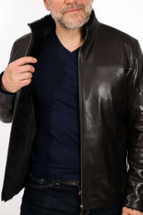 MANS LEATHER COAT VALERI