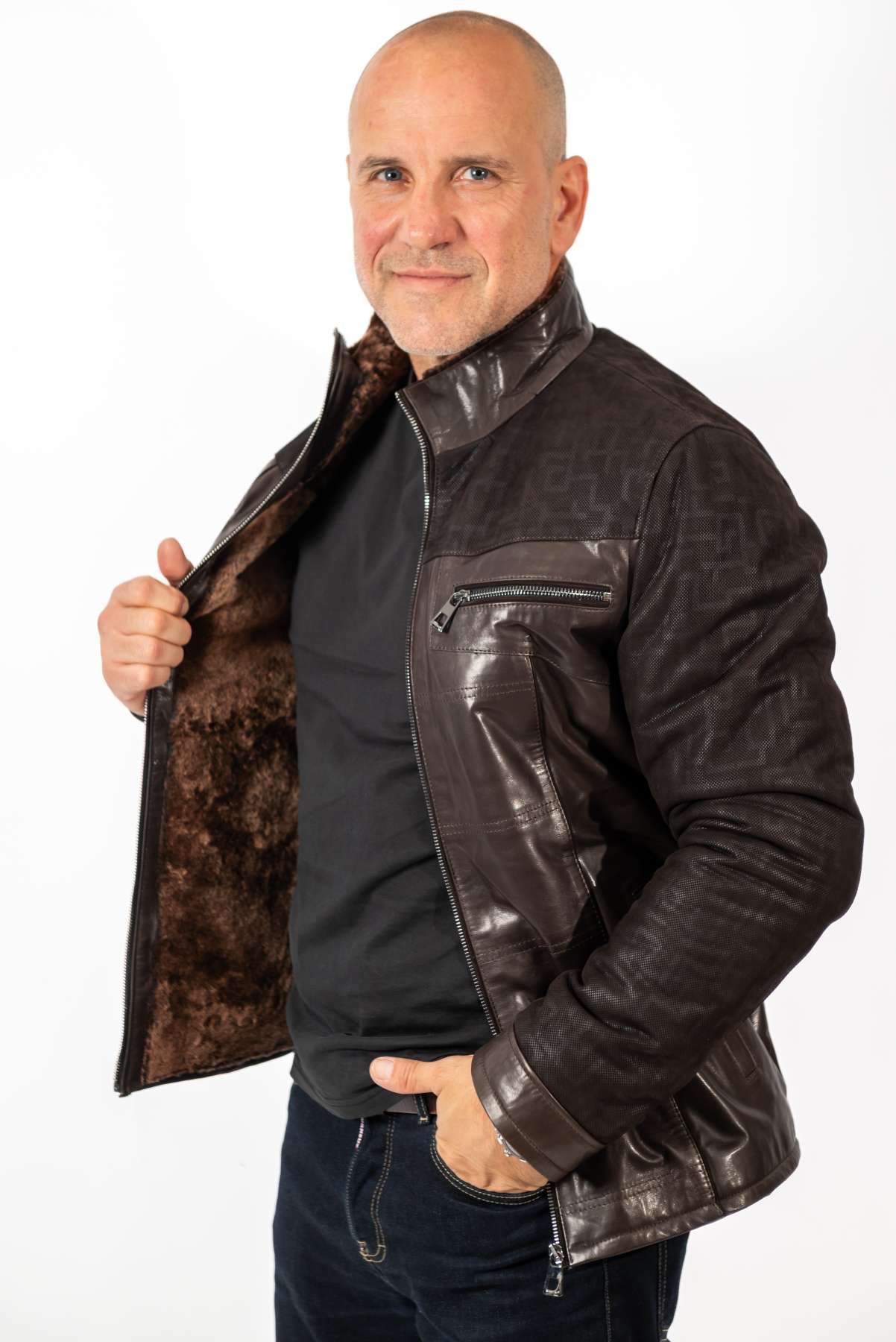 Men's Leather Coat Carlos