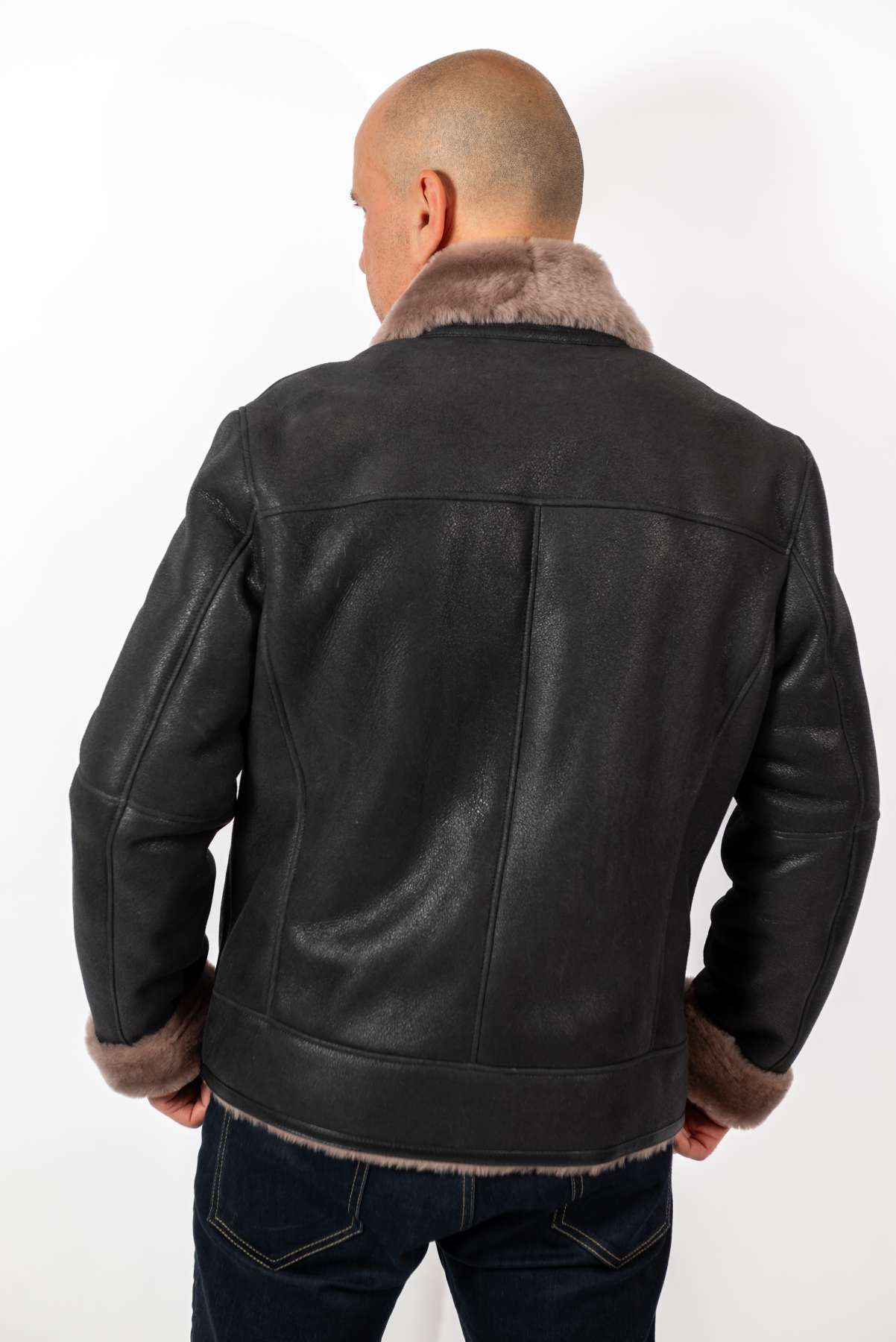 Men's leather coat Angel Classic