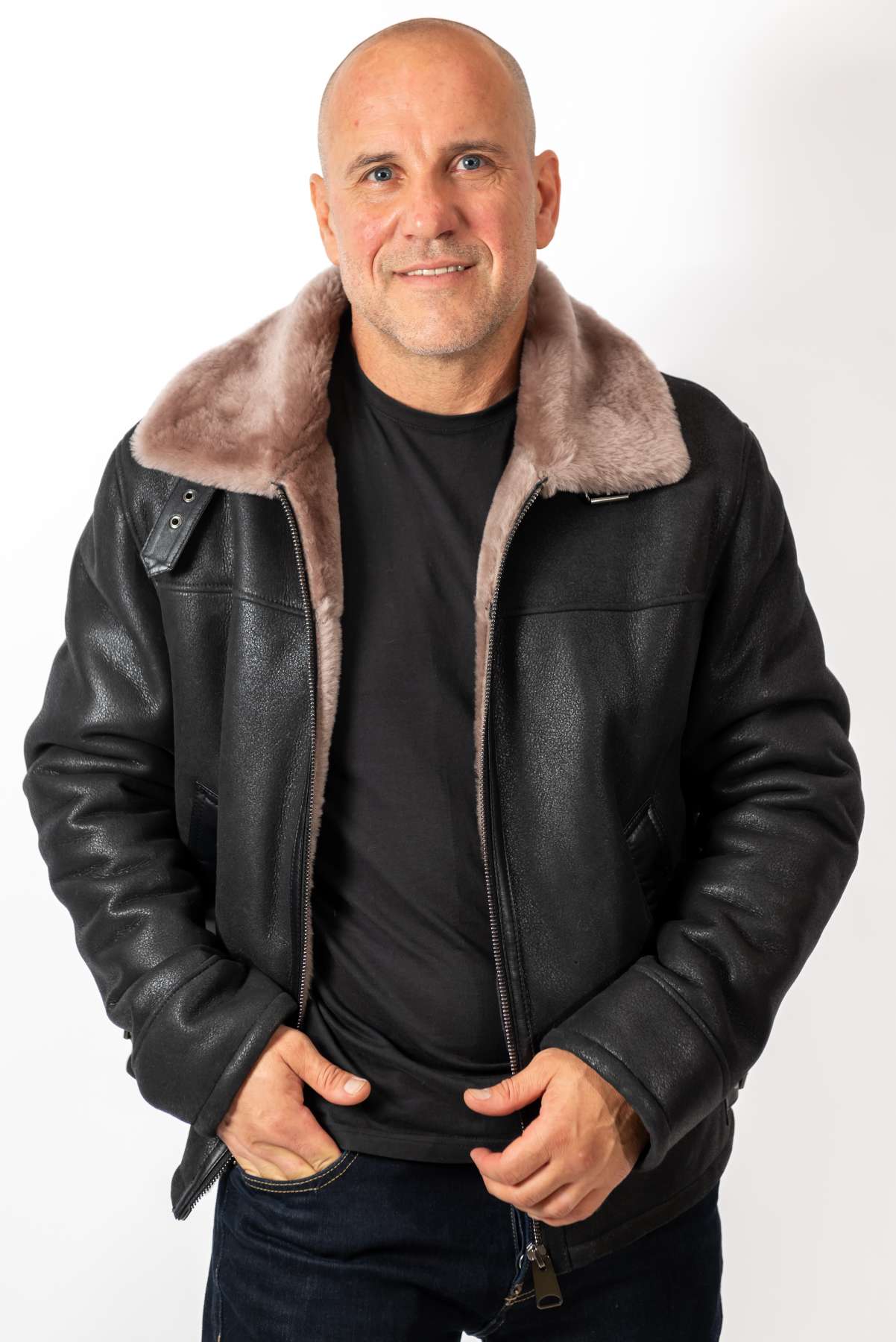 Men's leather coat Biser Classic