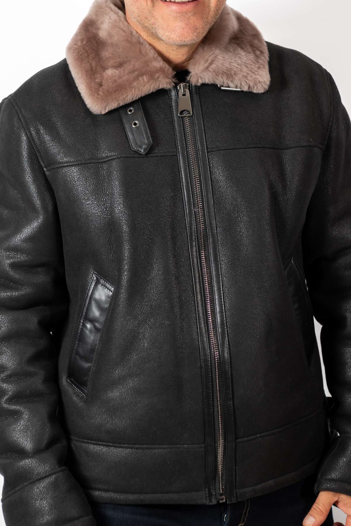 Men's leather coat Biser Classic