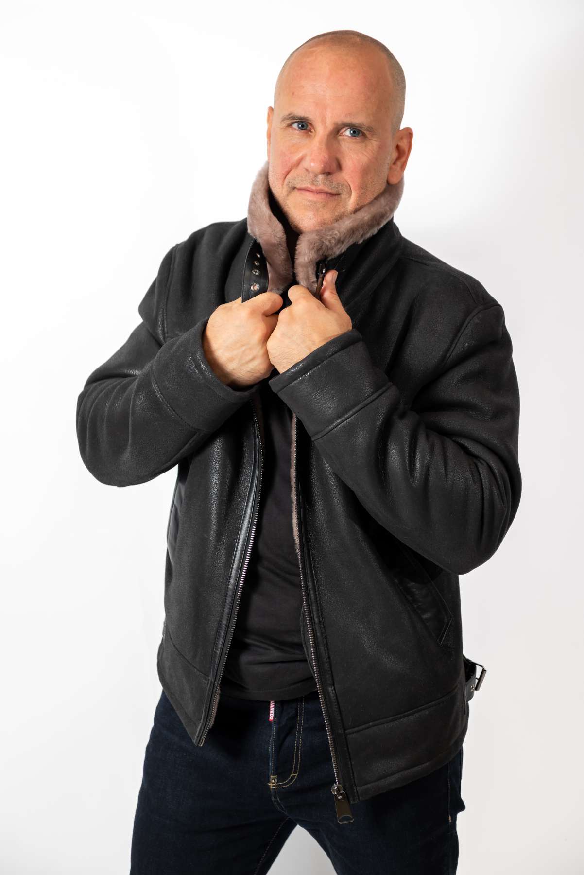 Men's leather coat Biser Classic