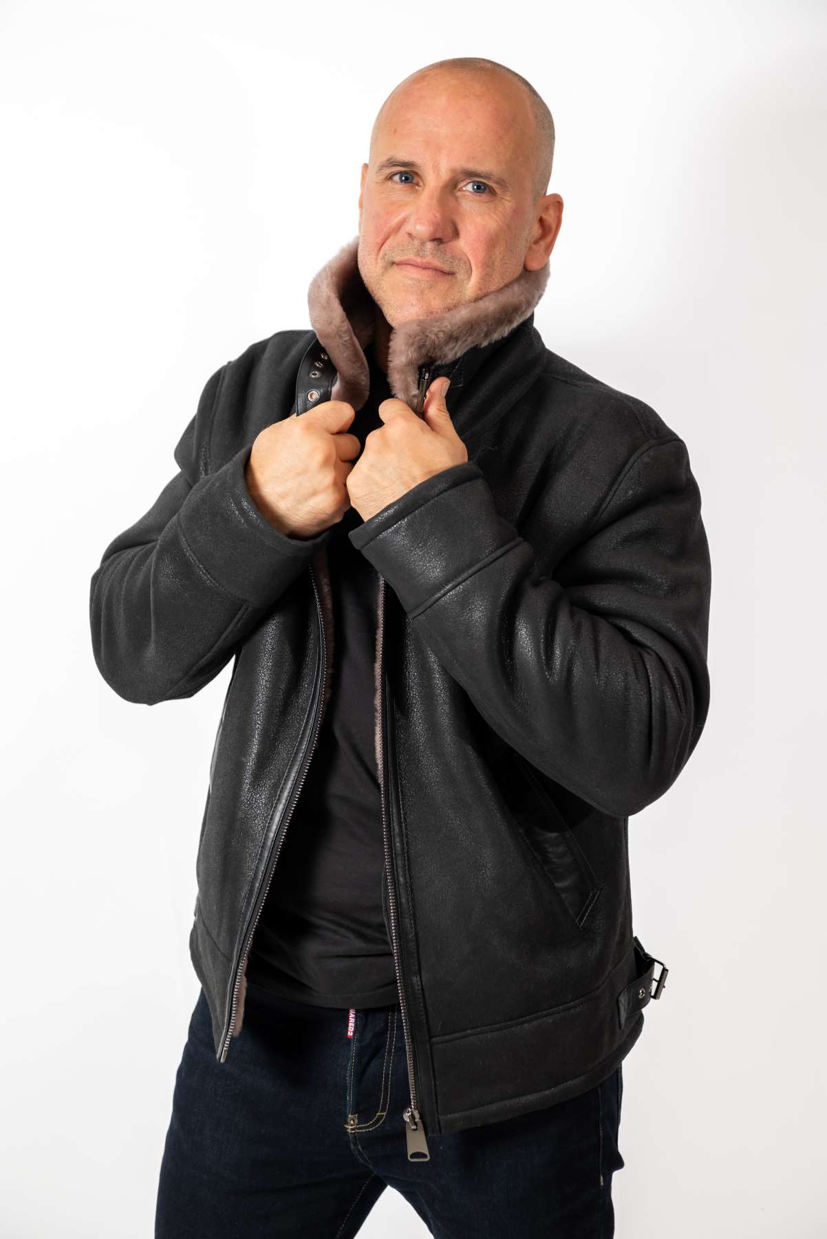 Men's leather coat Biser Classic