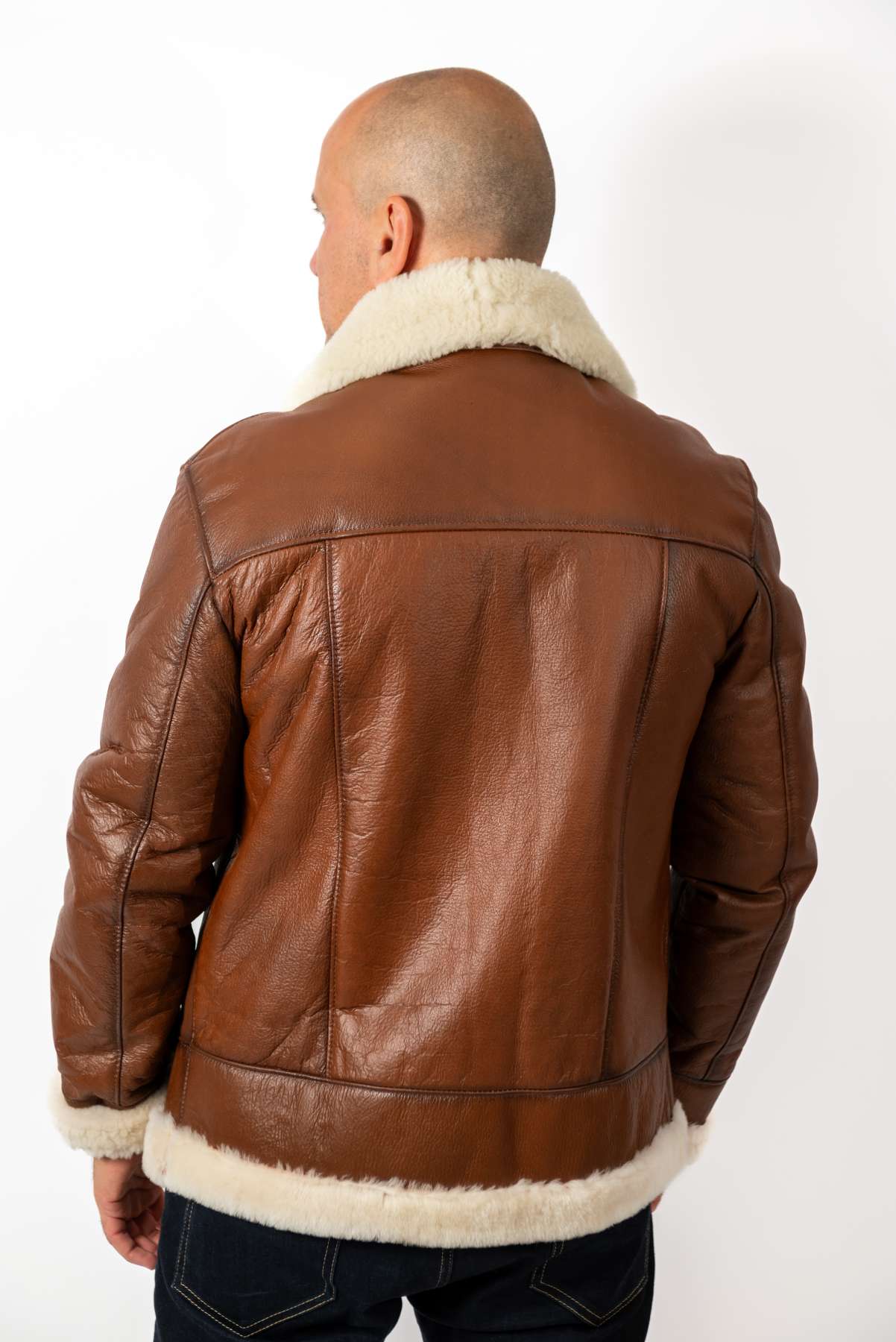 Men's leather coat Alen Pilot