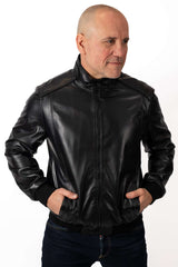 Men's Leather Bomber Jacket Boris